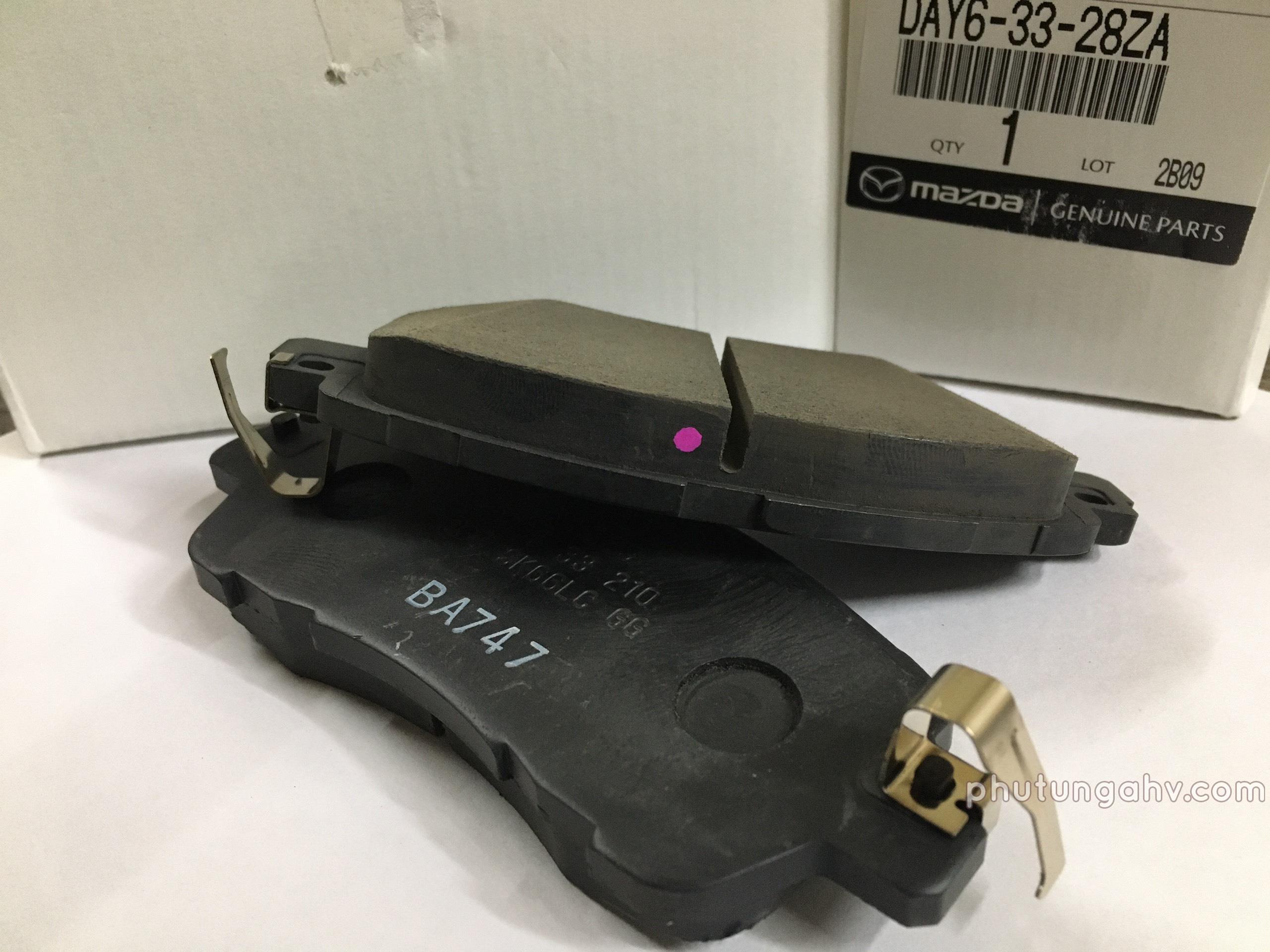 DAY63328ZA	BỐ THẮNG TRƯỚC  PAD SUB SE  MAZDA 2 (2015)	BỘ